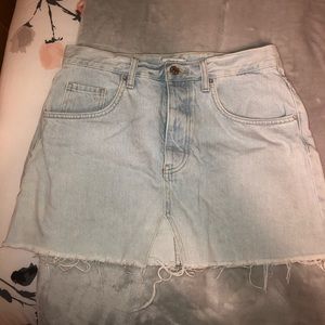 Forever 21 light wash denim skirt